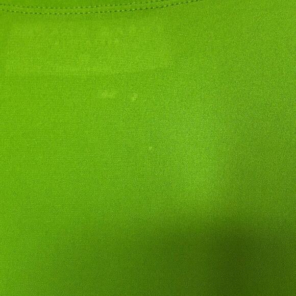 Susan Graver Tank Top W Med Lime Green Floral Lined Office Staple Comfy Travel - Picture 5 of 7